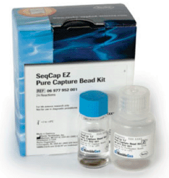 Image: The new SeqCap EZ Pure Capture Bead Kit (Photo courtesy of Roche Nimblegen).
